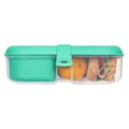thumbnail image 2 of Boîte à repas Sistema Split To Go | Récipient de conservation alimentaire de 1,1 l avec 2 compartiments | Menthe glaciale, clips assortis, 2 of 3