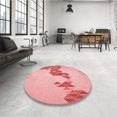 thumbnail image 4 of Ahgly Company Tapis d'Intérieur Lavables en Machine Pastel Transitionnel Rose, Carré 4', 4 of 7
