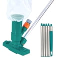 thumbnail image 2 of Portable Deluxe Jet Pool Vacuum Underwater Cleaner with 5 Section Pole, Scrub Brushes, Leaf Bag - for Above Ground Pools, Spas, Ponds, Inflatable Pools - Attaches to Garden Hose, 2 of 9