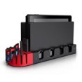 thumbnail image 3 of IPEGA Charging Dock for Nintendo Switch Joy-Cons - 2-in-1 Controller Charger & Game Card Storage Base, Fast-Charging Station for NS Left/Right Mini Controllers, 3 of 4