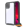 thumbnail image 1 of Apple iPhone 11 PRO MAX Phone Case Hybrid [Rigid Panel] [TPU Cushion] Enhanced Hand-Grip TPU Cushion Frame + Transparent Clear Shock-Absorbing Armor Rubber Bumper BLACK Cover for iPhone 11 Pro Max, 1 of 2