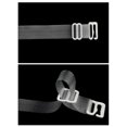 thumbnail image 4 of INSPIRE CHIC Women's Invisible Clear Elastic Clear Bra Shoulder Strap White-White Hook, 4 of 5