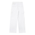 thumbnail image 3 of Timegard Pants for Women Straight Leg Solid Color Cargo Pants Lounge Pants with Pockets Fall Outdoor, 3 of 5