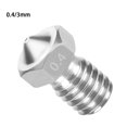 thumbnail image 2 of Wweixi 3D Printer Nozzle Stainless Steel Extrude Head Mini Firm Printer Thread Removable Filament Nozzle, 0.4/3mm, 2 of 9