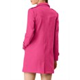 thumbnail image 3 of INSPIRE CHIC Manteau Trench à Revers Crantés à Double Boutonnage pour Femme, 3 of 7