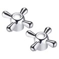 thumbnail image 4 of 2 Pcs Bouton de Robinet Poignée Alliage Universel Remplacement Kit de Robinet pour Cuisine Salle de Bain, 4 of 7