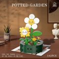 thumbnail image 4 of Garden Yellow Flowers Botanical Collection Set, 142 Pieces Modular Buildings, Decorative Home Office Creative Construction Toy Gifts for Adult Kid, 4 of 5