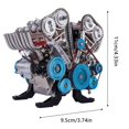 thumbnail image 2 of Modèle de Moteur Moteur de Bureau 8 Cylindres - Trousse de Construction de Modèle de Moteur de Voiture Adulte Mini, 2 of 4