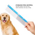 thumbnail image 4 of Pet Hair Comb, Pet Hair Trimmer Comb, Double Comb Tooth Anti-Static Comfortable Stainless Steel Durable For Dog Pets, 4 of 8