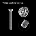 thumbnail image 4 of Unique Bargains M3x25mm Plastic Phillips Machine Screws, PC Flat Head Machine Bolts 25 Pack, 4 of 4
