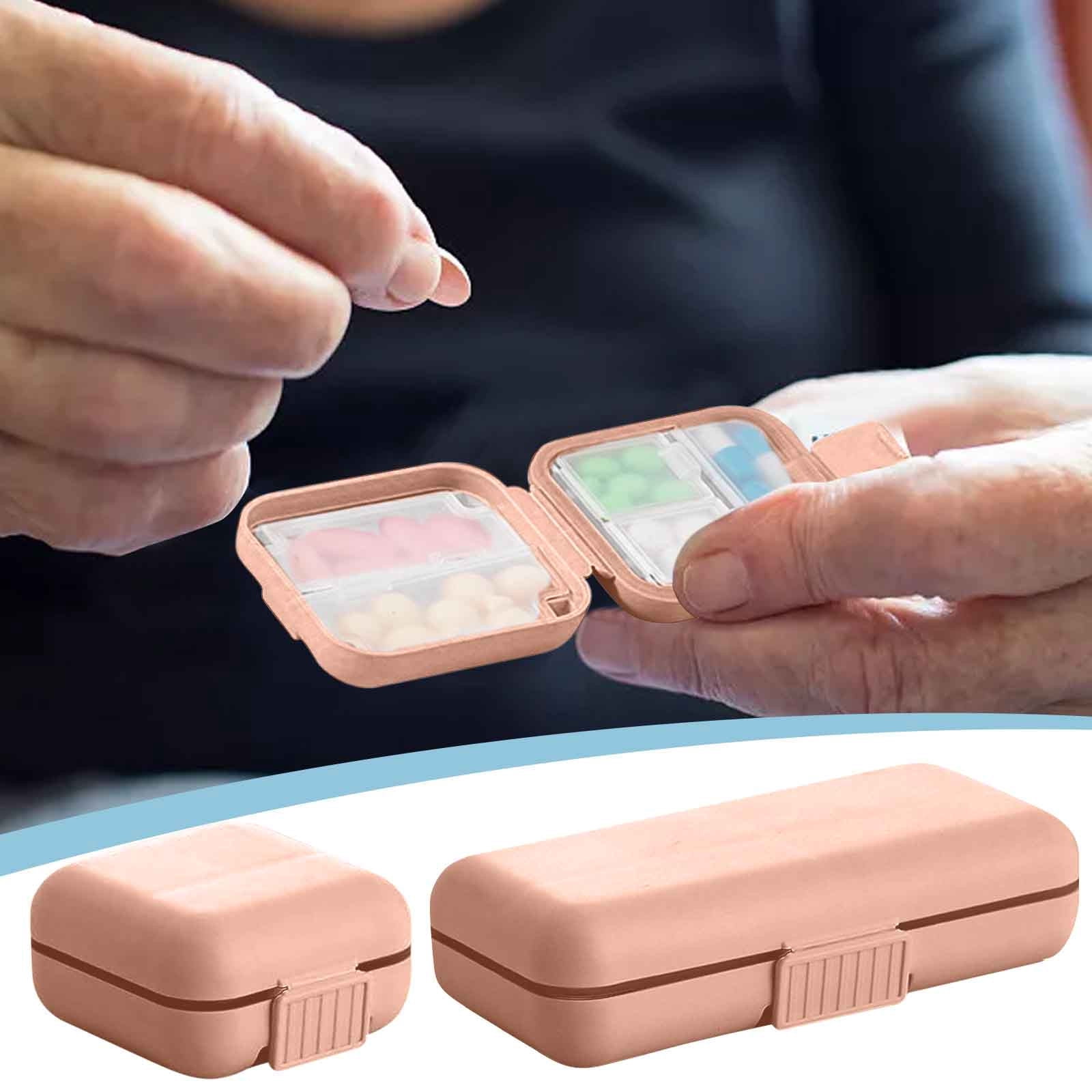 Sentmoon Medicine Organizer Pill Box 7 Day Daily Pill Organizer Plastic Rectangular Anytime Divider Cutter Divider Break Divider Dividing Boxes