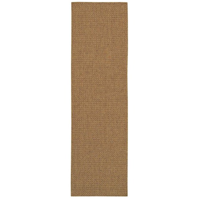 Oriental Weavers Karavia 2'3" x 7'6" Machine Woven Runner Rug in Tan
