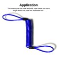 thumbnail image 4 of mmirethe Motorcycle Anti-lost Security Alarm Spring Ropes Lanyards Portable Scooter Reminder Cables Accessories 1.38 Meters Blue 1Set, 4 of 6