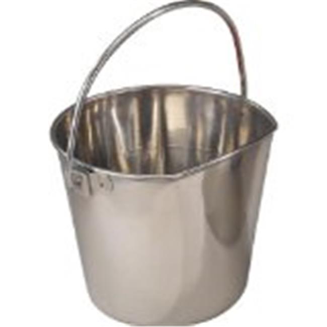Stainless Steel Flat Sided Pail 128oz