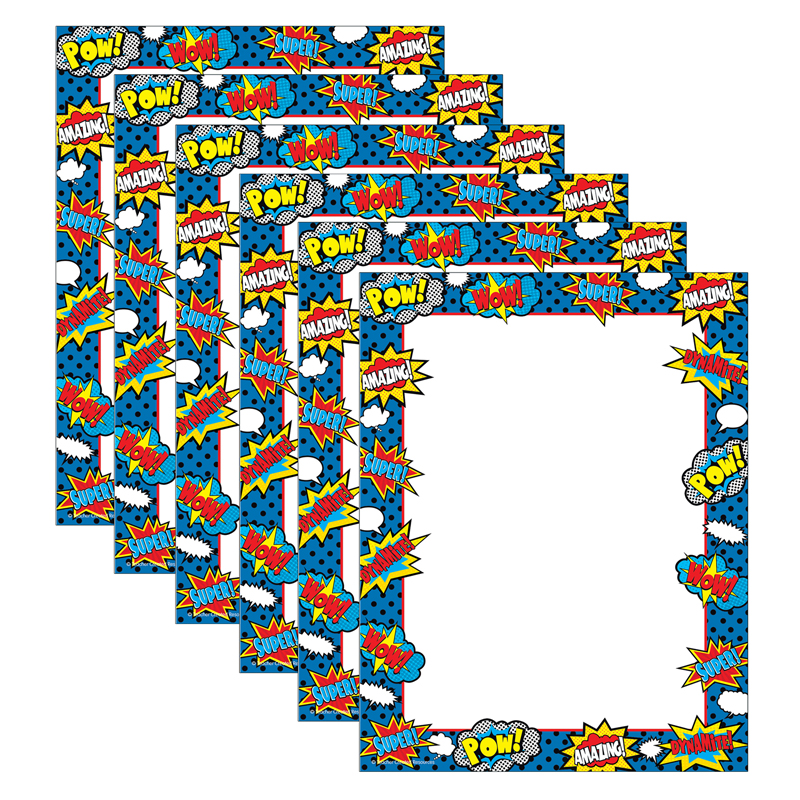 TEACHER CREATED RESOURCES (6 PK) SUPERHERO COMPUTER PAPER