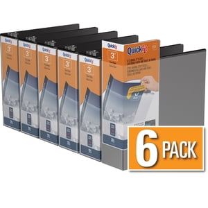 QuickFit® Voir Binder, D Anneau, 6 Faites votre valise, 3"