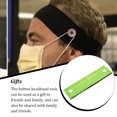 thumbnail image 1 of Button Headband Holder Solid Good Elasticity Relieve Ear Pain Good Fixation Sport Scarf Classic Headcloth Sweat Absorption Men Type 14, 1 of 7