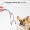 thumbnail image 1 of Pet Cotton Ropes Bite-resistant Teeth Clean Dogs Toy Flexible Bald Head Chewing Toys Washable Molar Bone Shape Pets Knot Ball Dumbbell, 1 of 8