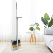 TIMIFIS Broom and Garbage Shovel Brooms and Dustpan Set Double-Layer Scraper Foldable Dustpan Non-Stick Hair Dustpan Sweeping Brooms 180-Degree Rotatable Brooms for Vertical Storage Cleaning Tools
