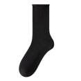 thumbnail image 1 of LckLvx Women's Solid Color Mid Calf Socks Colorful Soft Stretchy Crew Socks School Dress Uniform Socks, 1 of 3