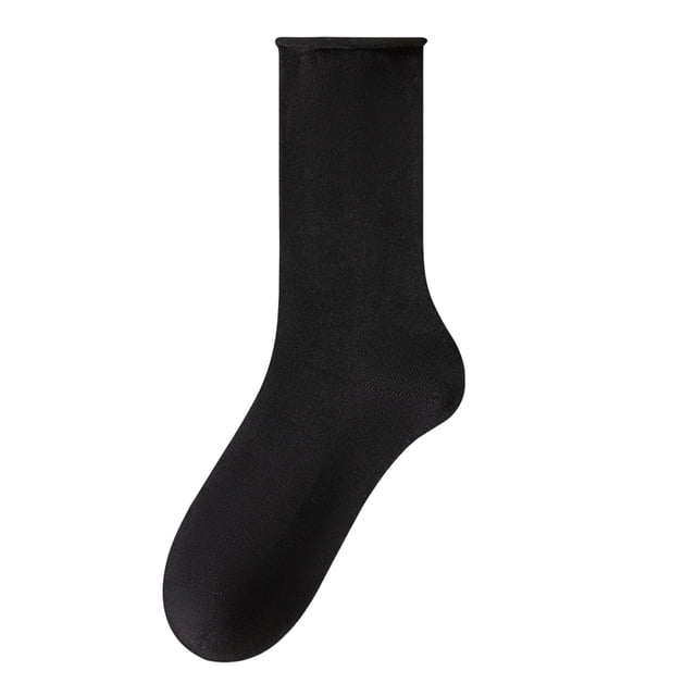 LckLvx Women's Solid Color Mid Calf Socks Colorful Soft Stretchy Crew Socks School Dress Uniform Socks