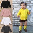 thumbnail image 4 of Enfants Bébé Enfants Fille Garçon Tricoté Pull Cardigan Tops Tenue T-Shirts Colorés, 4 of 5