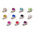 thumbnail image 1 of Dermal Anchor Body Jewelry JewelryTop And Base 4mm Gem 16g Sold Individually, 1 of 1