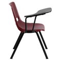 thumbnail image 3 of Bowery Hill Chaise d'Appoint Ergonomique en Coquille, Bourgogne, 3 of 7