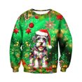 thumbnail image 1 of Ediodpoh T-Shirt de Sport à Col Rond de Noël pour Homme à Manches Courtes d'Hiver T-Shirt de Sport à Col Rond Chandail à Col Rond pour Homme Vert_003 TTG, 1 of 4