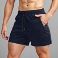 thumbnail image 2 of Men's Running Shorts with Zipper Pockets Gym Athletic Workout 5" Shorts for Men, 2 of 5