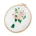 thumbnail image 1 of Cross Stitch Full Range of Embroidery Cross Stitch Stamped Embroidery Cloth With Floral Kit, 1 of 2