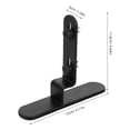 thumbnail image 2 of Minkissy 2 Pcs Support d'Exposition de Table en Métal Noir pour Panneau Perforé, Accessoires, Support de Rangement Durable, 2 of 8