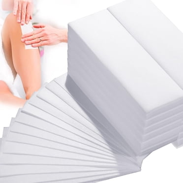 800 Waxing Hair Removal Strips Nonwoven Waxing Strips For Face And Body Hair Removal Depilatory Wax Paper For Women Girls Bikini Leg Polish Kit, 4 X 1.5 Inches, White