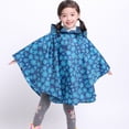 thumbnail image 2 of MIASHUI Poncho de Pluie pour Enfants Réutilisable Imperméable pour Tout-Petits Veste de Pluie, Bleu, 8-9 Ans, 2 of 5