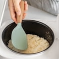 thumbnail image 3 of ZZHZGZ Canada Clearance Sale Cuillère à Riz en Silicone de Qualité Alimentaire à Manche en Bois, Antiadhésive, Résistante à la Chaleur, Cuillère de Service pour Riz, Cuillère pour Cuiseur à Riz Domestique, 3 of 3