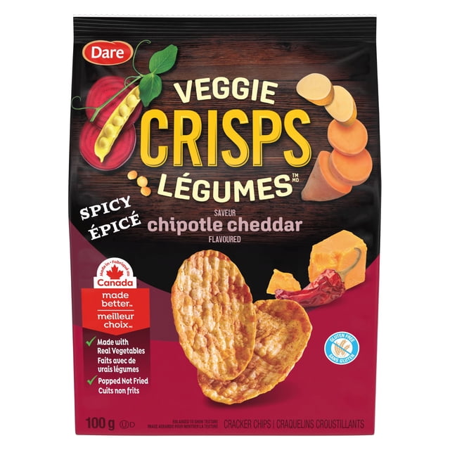 Dare Veggie Crisps Spicy Chipotle Cheddar, 100g
