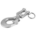 thumbnail image 2 of 304 Stainless Steel Swivel Eye Clevis Lifting Chain Snap Hook 150KG Working Load Limit 90mm, 2 of 9