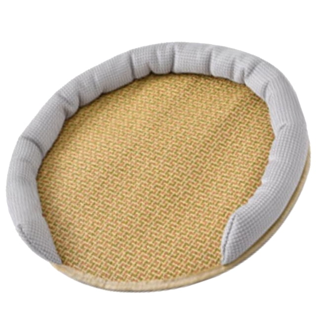 <p>Tapis Rafraîchissant pour Chat, Coussin Rafraîchissant pour Chat en Rotin Souple Imperméable, Respirant et Résistant aux Égratignures pour l'Intérieur</p>