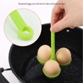thumbnail image 4 of keepw Cuiseur à Ufs en Silicone 3 Trous Couleur Unie Réutilisable Lavable Outil de Cuisine Accessoires Bleu, 4 of 6
