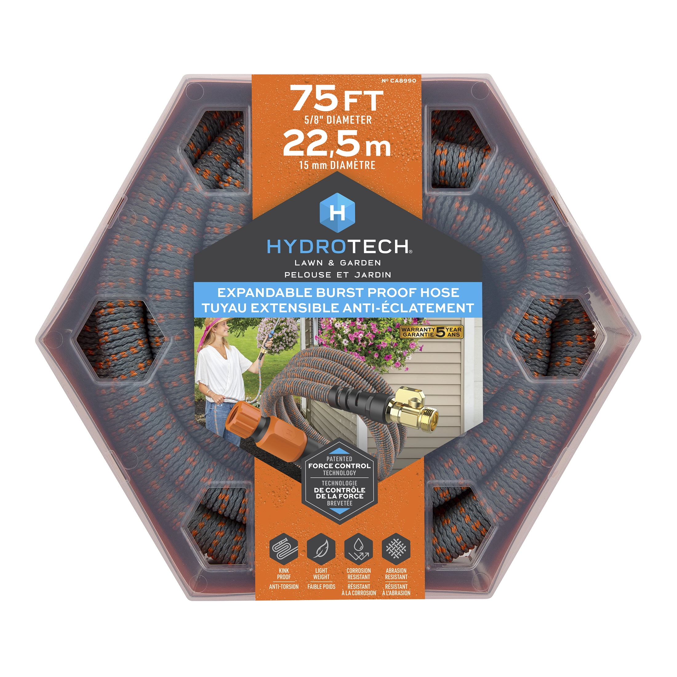 HydroTech 22,5 m Tuyau Extensible Anti-Éclatement