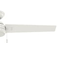 thumbnail image 2 of Hunter Cassius Ventilateur de Plafond Intérieur et Extérieur de 52 Pouces avec Chaîne de Tirage, Blanc Frais, 2 of 7