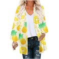 thumbnail image 2 of Nouveaux Hauts pour Femmes 2023 Grande Taille Mode Femme Col Rond T-Shirt Manches Longues Blouse Imprimée Automne Chandail en Molleton Manches Longues pour Femmes, 2 of 5