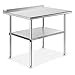 thumbnail image 3 of GRIDMANN Stainless Steel Kitchen Prep Table 36 x 24 Inches with Backsplash & Under Shelf, NSF Commercial Work Table for Restaurant and Home, 3 of 4