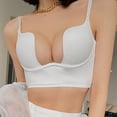 thumbnail image 2 of FhsagQ Bra Bras for Women Role Play Women Solid Low Back Bras Underwired U Shape Backless Bras Convertible Straps Underwire Bra Womens Bras Robe Plus Size Bras for Women Yellow White S, 2 of 8