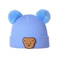 thumbnail image 1 of Faithtur Baby Winter Hat Cute Bear Pattern Knit Beanie Warm Cap for Infant Newborn Cold Weather Accessories, 1 of 8