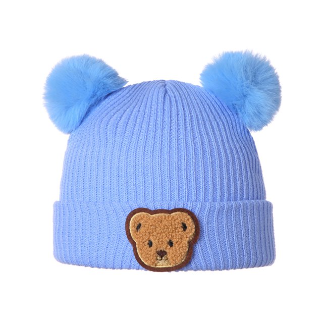 Faithtur Baby Winter Hat Cute Bear Pattern Knit Beanie Warm Cap for Infant Newborn Cold Weather Accessories