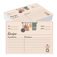 thumbnail image 1 of Recipe Card Stock,50 Sheets Recipe Cards,Double Sided Cards,Blank Cardstock Cards for Recording Recipes,Kitchen Diaries,Bridal Shower, 1 of 9