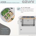 thumbnail image 4 of Azuni 16 3/4" x 8 1/2" Workstation Sink Bamboo Serving Board Set with 3 Collapsible Containers A908, 4 of 10