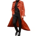 thumbnail image 2 of Qertyioot Hauts pour Hommes Mode Veste Décontractée Extérieur Manches Longues Manteau Chaud, 2 of 5