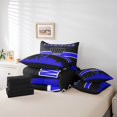 thumbnail image 4 of YST Sports-Themed 7pcs Comforter Set, Navy Blue Black Gaming Bedding Set, King, 4 of 4